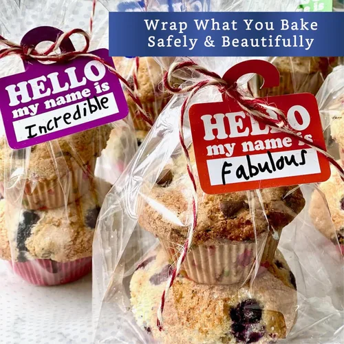 Vista 3 de FIESTA WRAPS Rollo de celofán transparente (16 pulgadas x 220 pies) - Rollo de celofán - Papel de envoltura transparente para envolver cestas