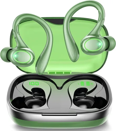 Vista 10 de Auriculares inalámbricos, reproducción de 60 horas, auriculares Bluetooth 5.3, auriculares inalámbricos con cancelación de ruido con pantalla