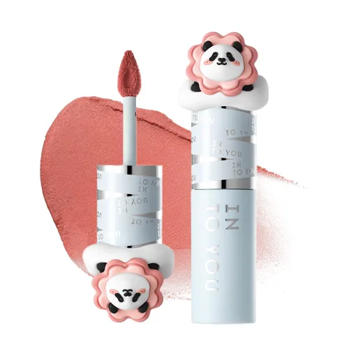 Vista 34 de INTO YOU Lápiz labial mate con brillo, lápiz labial rojo de larga duración para mujeres, multiusos para labios y mejillas, no se desvanece