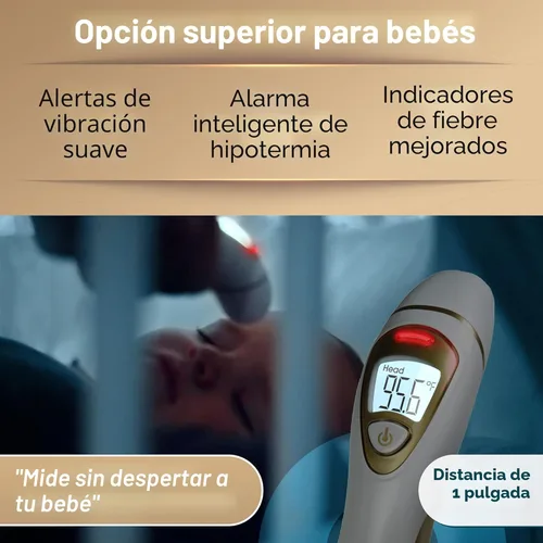 Vista 6 de iProvèn Serie Pro Termómetro de oído con función de frente sin contacto Precisión superior para adultos, niños, bebés Termómetro digital