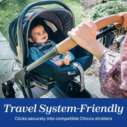 Vista 8 de Chicco KeyFit Max Zip ClearTex Asiento y base de automóvil para bebés, asiento orientado hacia atrás para bebés de 4 a 30 libras, soporte