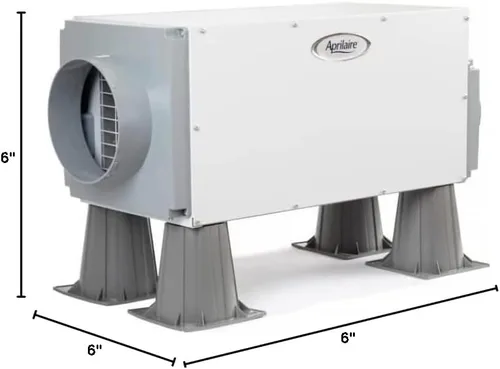 Vista 2 de CrawlSpace-DIY - Elevadores de bomba de condensado deshumidificador, elevadores de muebles resistentes de 6 pulgadas con almohadillas adhesivas