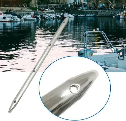 Vista 5 de Marine Stainless Steel Rub Strake - Line Rub Strakes Protection for Boat Yacht RV Accessories, 2 Pcs