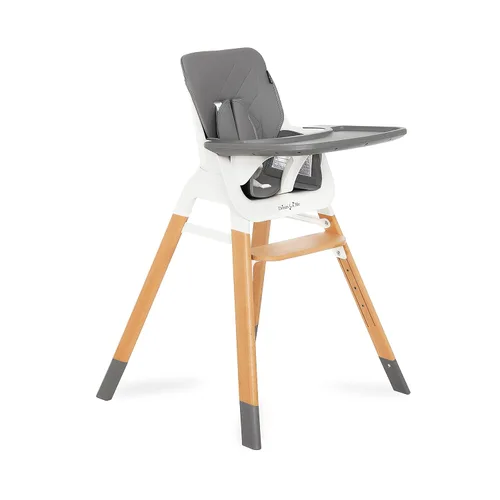 Vista 8 de Dream On Me Nibble Trona de madera 2 en 1 Silla de alimentación convertible para bebé con bandeja extraíble, reposapiés ajustable, arnés de 5