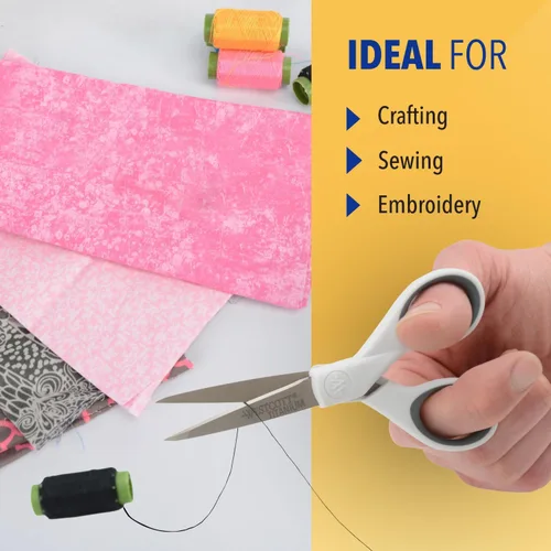 Vista 4 de Westcott - Tijeras de 13 cm con hojas de titanio para manualidades, costura y mucho más.