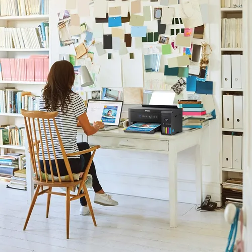 Vista 6 de Epson Expression ET-2700 EcoTank Impresora inalámbrica a color todo en uno Supertank con escáner y copiadora, grande