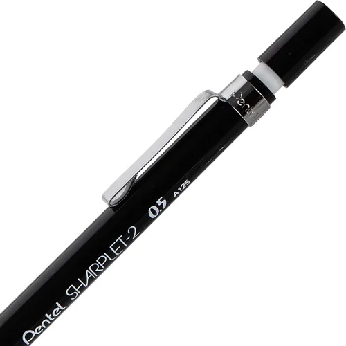 Vista 3 de Pentel Sharplet-2 - Portaminas automáticas (0.020 in), negro, 1 paquete (A125BP-K6)
