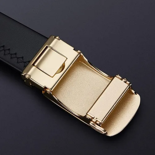 Vista 8 de VANNANBA Leather Ratchet Belts for Men Fashion Automtic Buckle Waist Belt with Gift Box, Gift for Men