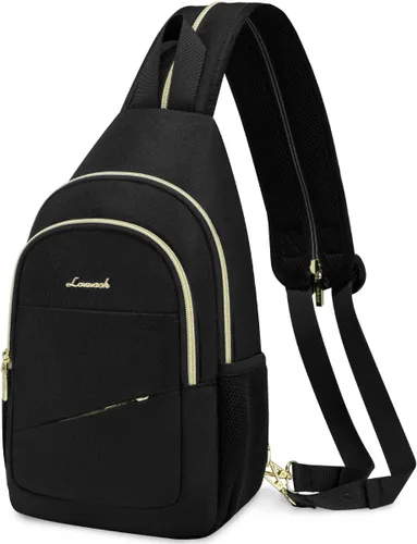 LOVEVOOK - Mochila convertible tipo bandolera para mujeres, pequeña, para pañales, senderismo, resistente al agua, para viajes, al hombro y al negro