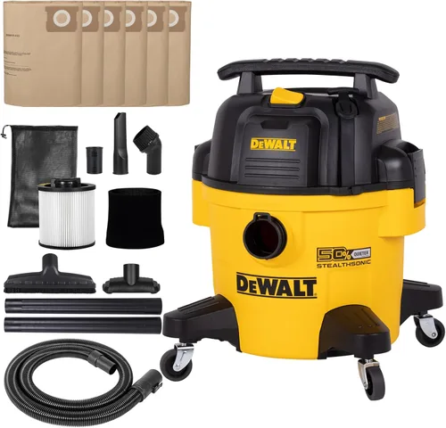 Vista 8 de DEWALT Aspiradora de Taller Húmeda y Seca STEALTHSONIC de 6 Galones, Aspiradora de Taller de 5 HP de Potencia Máxima Húmeda y Seca, Shopvac Ultra