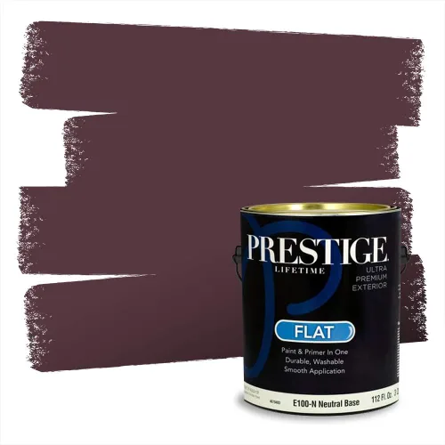 Vista 256 de Prestige Paints Pintura exterior e imprimación en uno, 1 galón, plano, coincidencia comparable de Valspar* Amber Rose*