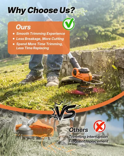 Vista 6 de Eventronic Paquete de 15 WA0010 Bobinas de Línea de Recortadora de Repuesto Compatible con Worx, Repuestos de Línea de Recortadora de 0.065 pulgadas