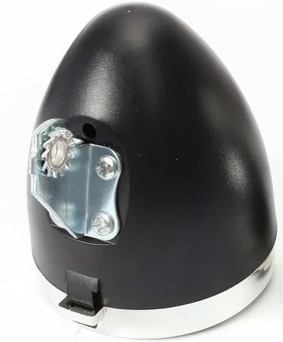 Vista 2 de Kadimendium Luz delantera de bicicleta, faro retro negro fácil de instalar con soporte para ciclismo