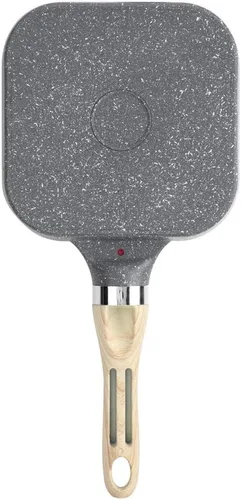 Vista 8 de Sartén de cocina para panqueques de desayuno, sartén de aluminio para hamburguesa de huevo con mango para uso en cocina