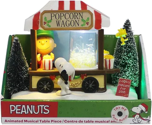 Vista 3 de Kurt Adler 7-Inch Battery-Operated Peanuts© LED Musical Table Piece