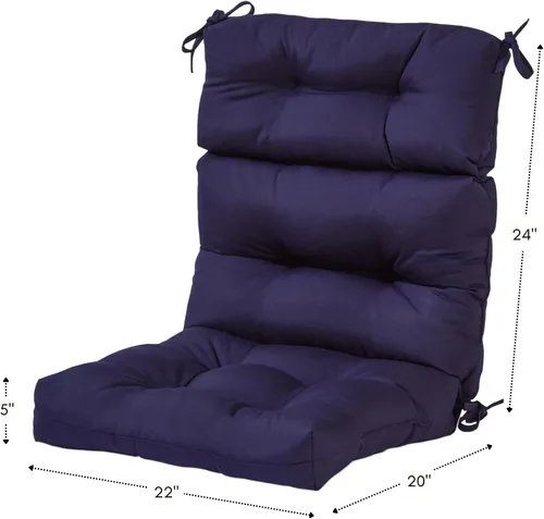 Vista 50 de Greendale Home Fashions Aloha - Cojín para silla de respaldo alto para exteriores de 44 x 22 pulgadas