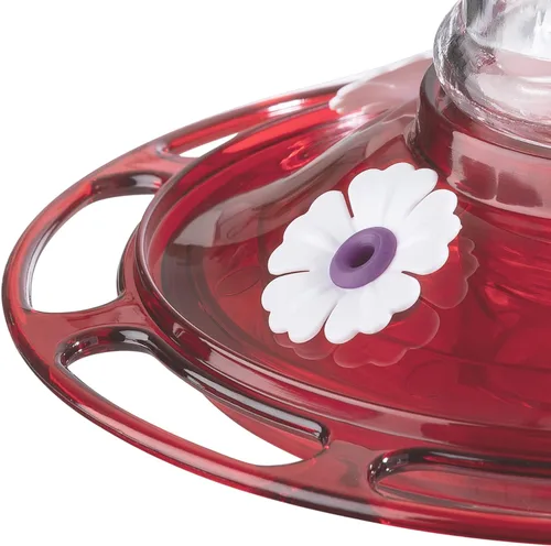 Vista 5 de More Birds - Comedero de colibrí con diseño de rubí, Diamond, paquete de de 1, Negro y marrón