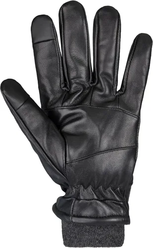 Vista 4 de Guantes de invierno de cuero cálidos para hombre Dockers con capacidad de pantalla táctil para smartphone