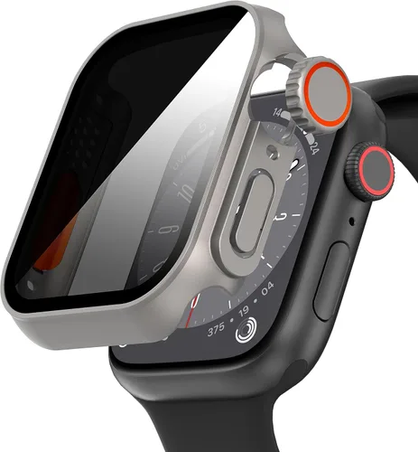 Vista 12 de Suoman para Apple Watch Protector de Pantalla de Vidrio Templado de 40 mm, [Aspecto Ultra] Funda Protectora Dura de PC para Todo el Contorno