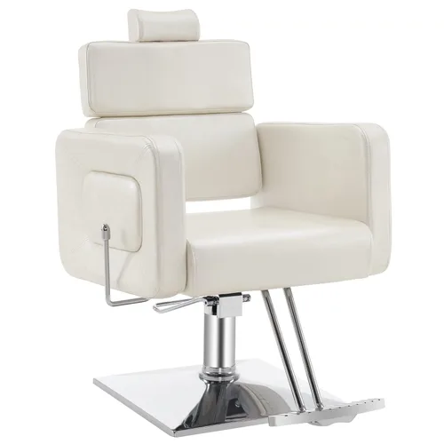 Vista 10 de BarberPub Silla de peluquero reclinable hidráulica clásica Salón de belleza Spa Silla 2065 (negro)