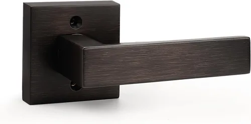 Vista 36 de Probrico Palanca Medio-Simulada Sin Giro en Negro Mate, Barra Cuadrada de Acero Inoxidable Palanca Simulada Individual, Manija Interior de Servicio