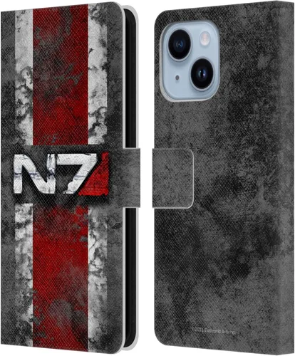 Vista 98 de Head Case Designs Officially Licensed EA Bioware Mass Effect Cerberus Logo Graphics Leather Wallet Case Compatible with Apple iPhone 7 Plus/iPhone 8
