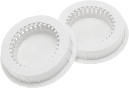 Vista 3 de 6 rejillas de ventilación redondas de plástico ABS de 1.969 in ajustables para extractor, ventilador con conductos, baño, cocina, garaje (blanco)