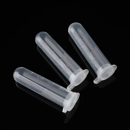 Vista 4 de Eowpower 100 piezas de 0.1 fl oz de plástico frasco botella tubos para almacenamiento de muestras de contenedores líquidos