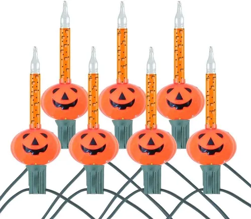 Vista 5 de Novelty Lights Luz nocturna de calabaza de Halloween, luz nocturna, líquido