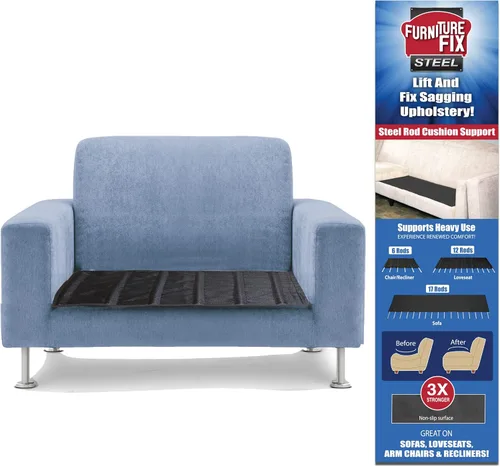 Vista 8 de Furniture Fix Steel para silla, sofá, sofá biplaza, colchón o cojín de sofá, soporte de asiento ajustable antideslizante supercómodo, prolonga