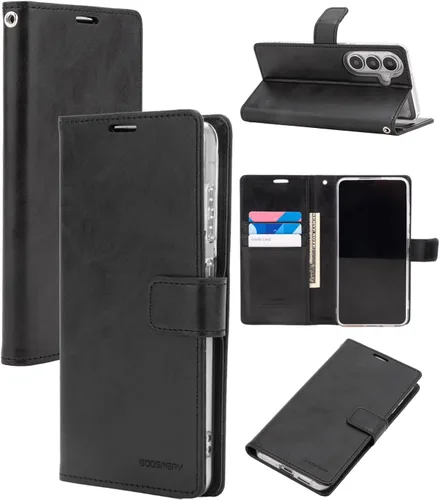 Vista 55 de GOOSPERY Blue Moon Wallet para Samsung Galaxy Note 8 Case (2017) Funda de cuero con tapa (Negro)