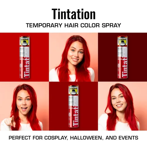 Vista 3 de KISS Tintation - Aerosol para dar coloración temporal al cabello (TCS04- carmesí)