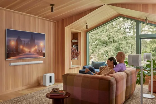 Vista 8 de Barra de sonido Sonos Arc Ultra con Dolby Atmos y control de voz - Sonido envolvente 9.1.4 para TV y música - Negro