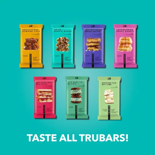 Vista 9 de TRUBAR Barra de proteínas veganas, masa de galleta Oh Oh, sin gluten, proteína a base de plantas, sin lácteos, sin OMG, sin soja, sin alcoholes