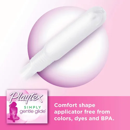 Vista 3 de Playtex Simply Gentle Glide - Tampones sin perfume con ultra absorción, 36 unidades (paquete de 3)