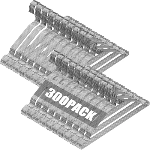 Vista 12 de SPECILITE Perchas de Alambre Paquete de 50, Perchas de Alambre de Metal para Ropa a Granel para Abrigos, Perchas de Metal que Ahorran Espacio