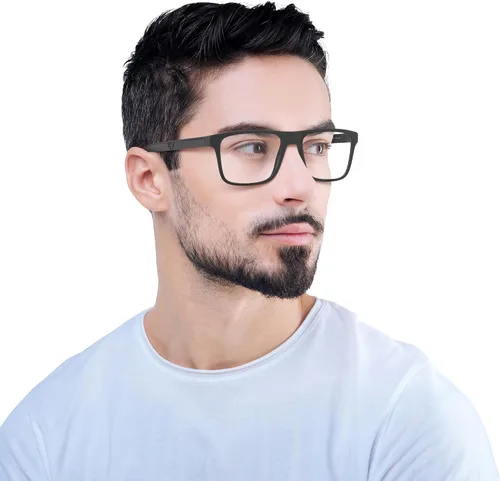 Vista 8 de Emporio Armani Mens EA4115 Rectangular Eyewear Frames With Two Interchangeable Sun Clip-ons Negro mate/transparente/gris claro/gris oscuro