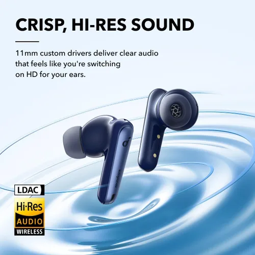Vista 4 de Soundcore by Anker Liberty 4 NC - Auriculares inalámbricos con cancelación de ruido, 98.5% de reducción de ruido, cancelación de ruido adaptativa a