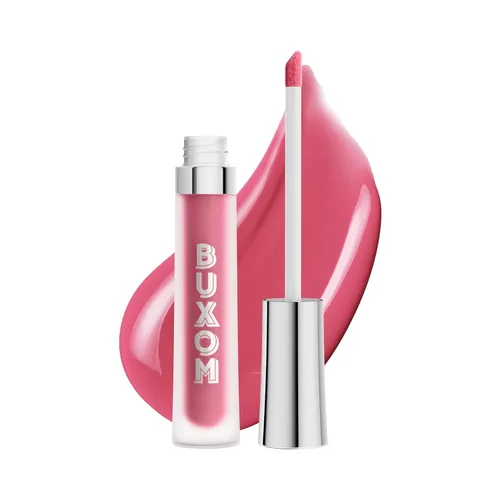 Vista 10 de BUXOM Crema de labios voluminosa, brillo hidratante con péptidos y ácido hialurónico, fórmula teñida de alto brillo para labios más completos