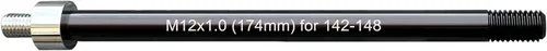 Vista 11 de Adaptador de enganche de remolque de bicicleta, eje pasante de 0.472 in, longitud del eje de 6.575-7.283 in, negro, acero de aleación, ciclistas