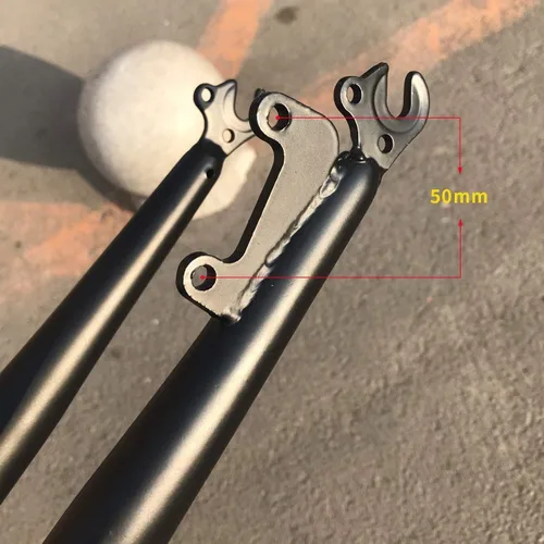 Vista 3 de 26 inch Bicycle Fork 1-1/8" Threadless Rigid Fork for MTB Road Cruiser Bike, Disc Brake (Black)