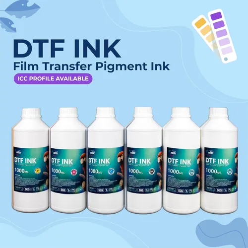 Vista 2 de Enlite Paquete de Valor de Tinta DTF Premium de 33.8 fl oz, Recarga de Tinta Digital Inkjet a Base de Agua para Impresoras Directas a Película