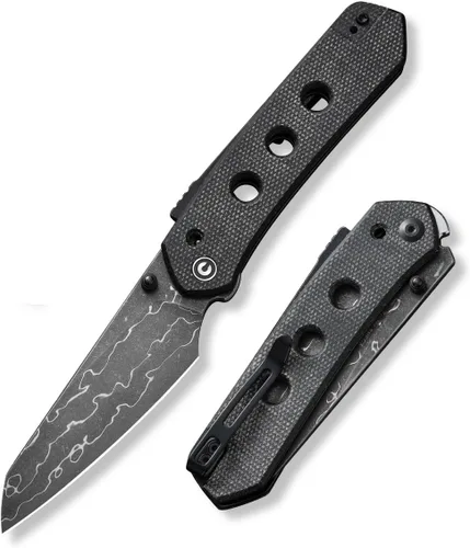 Vista 9 de CIVIVI Vision FG - Cuchillo de bolsillo para EDC, Superlock plegable con mango de 3.54 pulgadas Inversa Tanto Nitro-V Blade G-10, regalo ideal