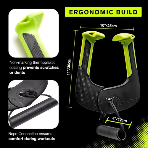 Vista 9 de Duonamic Eleviia: Portable Doorway Pull-Up Bar – Lightweight, Travel-Ready, 250 lb Capacity