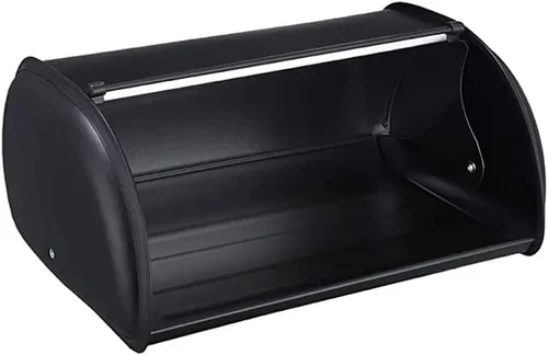 Vista 5 de Panera de metal sellado, contenedor de pan enrollable para encimera de cocina, soporte para pan multifuncional, contenedor de almacenamiento de pan