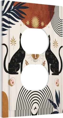 Vista 144 de Cubiertas decorativas para placa de interruptor, bandera estadounidense, receptáculo de 1 banda, placa de pared dúplex, cubierta de interruptor