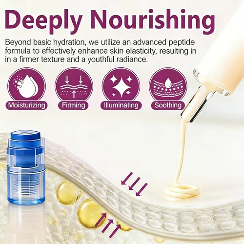 Vista 3 de Polypeptide Collagen Elastic Essence Cream, 2026 New Micro-Molecular Collagen Anti-Wrinkle Lotion, Polypeptide Collagen Firming Cream Tightening