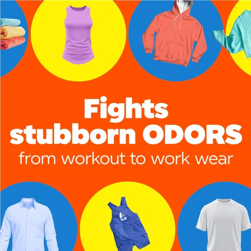 Vista 6 de Tide Ultra Odor Defense Plus Oxi - Detergente líquido para ropa, 92 onzas líquidas, 65 cargas, detergente líquido avanzado para la ropa que combate