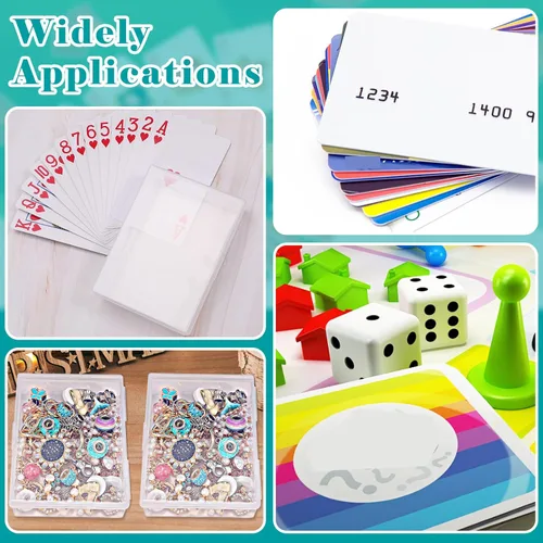 Vista 7 de Paquete de 24 cajas para cartas de juego, cajas de plástico transparente para tarjetas, cierre a presión