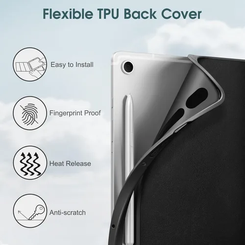Vista 3 de Fintie Funda Delgada para Samsung Galaxy Tab S10 Lite/ S10 FE/ S9 FE 5G de 10.9 pulgadas/Tab S9 de 11 pulgadas con Soporte para S Pen Integrado